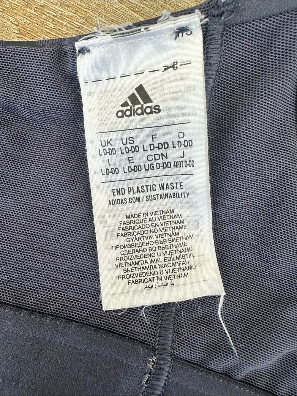 Adidas‎ Women's Tailored High Support Sports Bra  Shadow Navy Size L D-DD